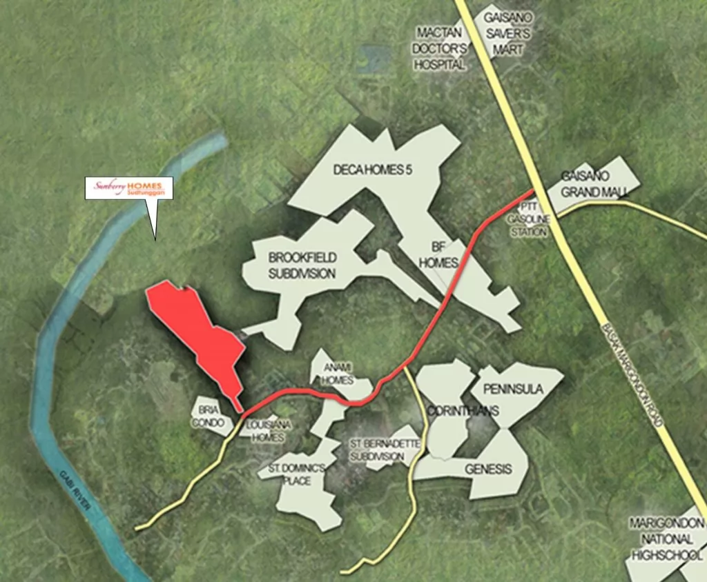 Sunberry Homes - Sudtunggan Vicinity Map