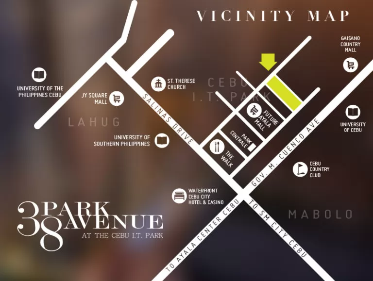 38 Park Avenue Vicinity Map