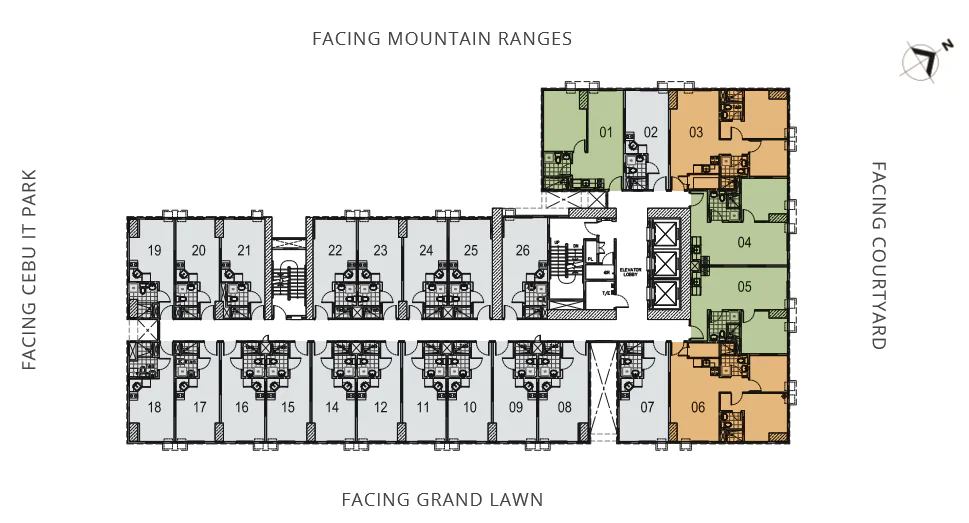 Avida Towers Riala - Typical Floor Plan