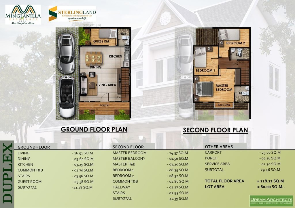 Minglanilla Highlands Phase 2 - Duplex Unit Floor Plan