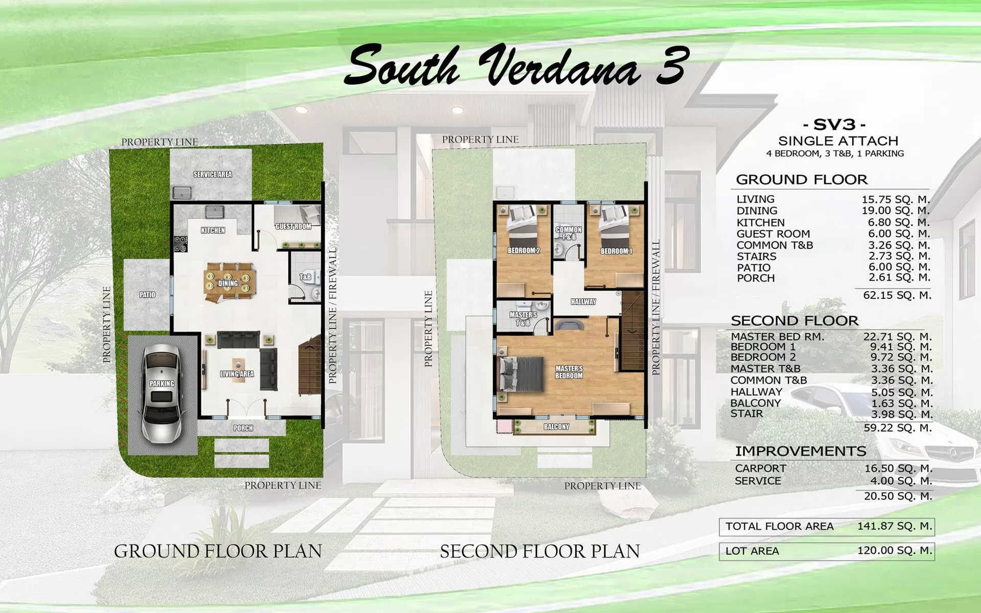 South Verdana 3 - Single Attached Floor Plan