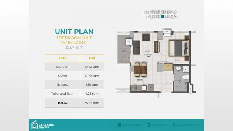 1 BR Unit with Balcony