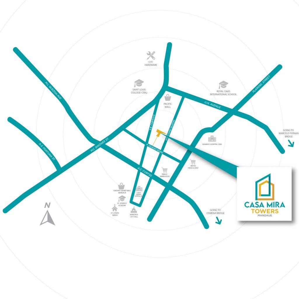 Casa Mira Towers Mandaue - Vicinity Map