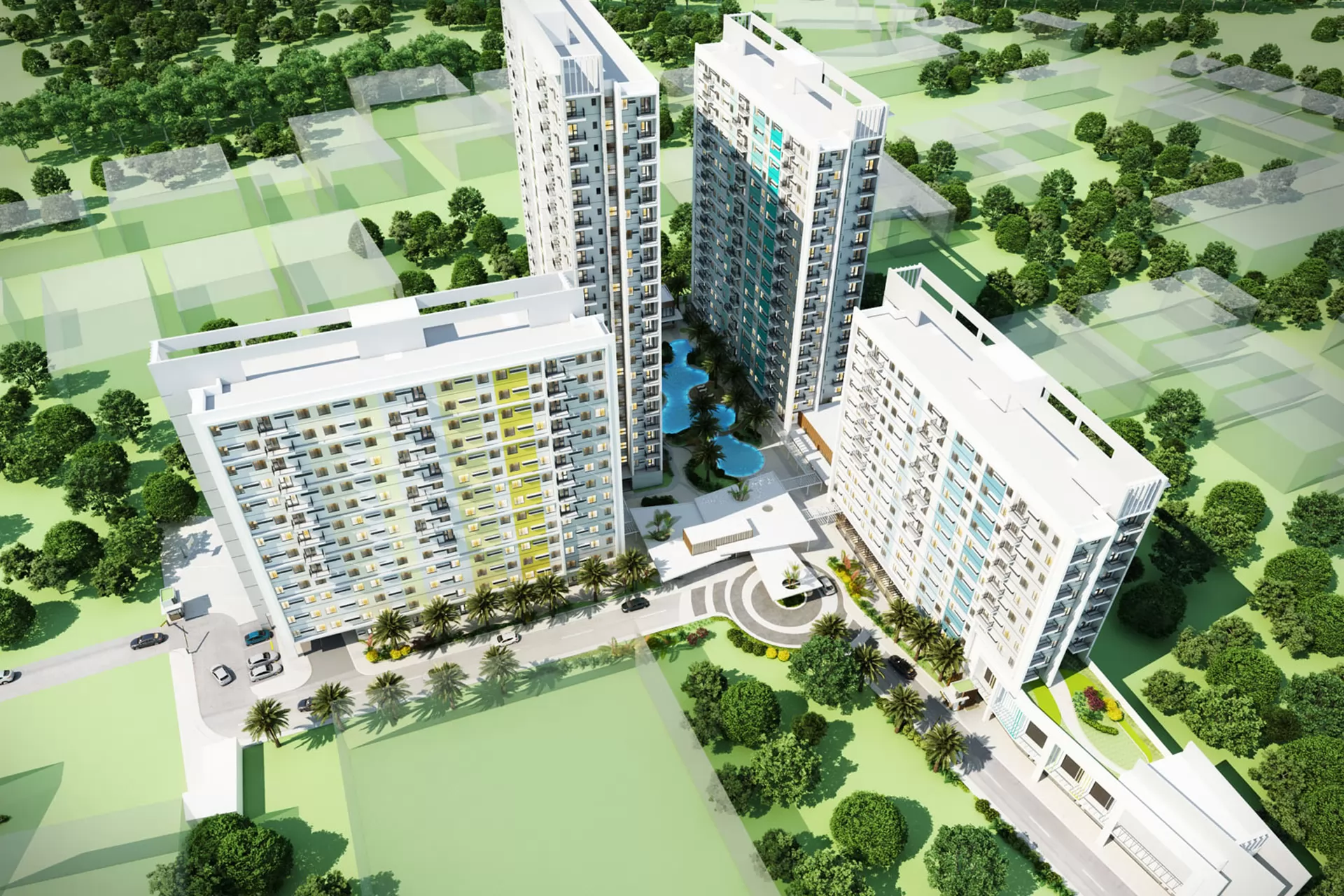 Casa Mira Tower Mandaue Aerial View